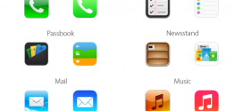 Comparaison entre les icônes iOS 6 et iOS 7