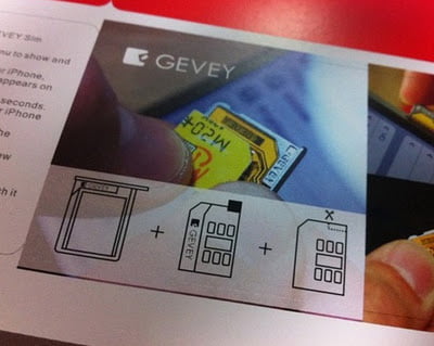 Gevey SIM desimlock iphone 4 04.11.08 et iPhone 4S