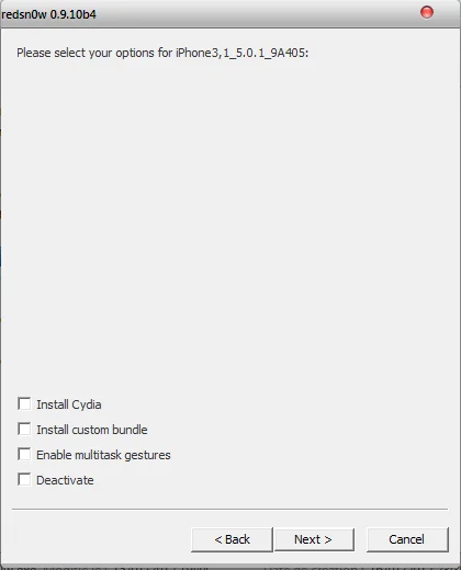 Redsn0w 0.9.10b4 jailbreak untethered iOS 5.0.1
