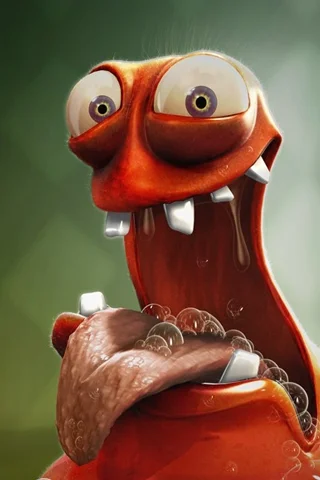 Hungry-Fellow-3D-iPhone-Wallpaper