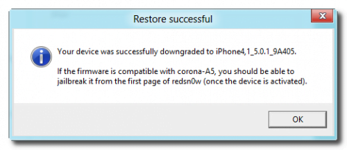 downgrade iPad 2 , iPAd 3 , iPhone 4S avec Redsn0w 0.9.11b1 -3