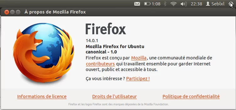 Firefox 14 pour Linux