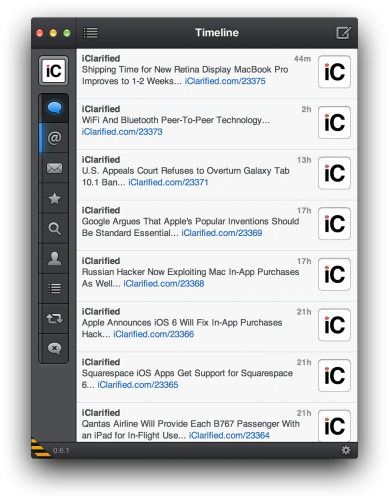 Tweetbot alpha 2 pour Mac Tweetbot alpha 2 pour Mac