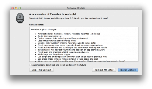 Tweetbot alpha 2 Tweetbot alpha 2