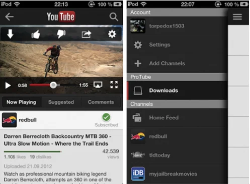 Cydia Tweak ProTube 2