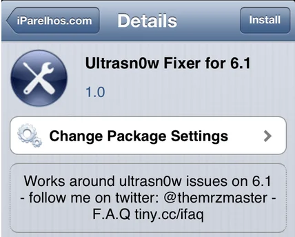 Ultrasn0w Fixer for 6.1 Ultrasn0w Fixer for 6.1