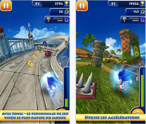 Sonic Dash disponible gratuitement pour iPhone et iPad Sonic Dash disponible gratuitement pour iPhone et iPad