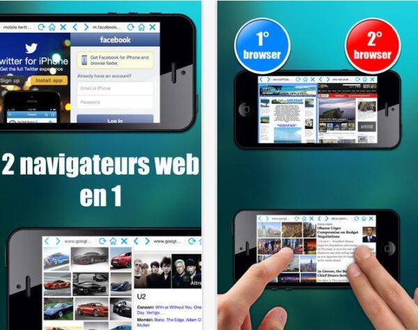 Double Browser Pro iOS 7-Info iDevice