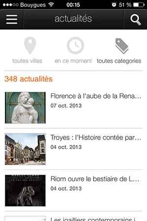 Orange expo musées Actualités-Info iDevice