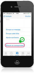 bloquer ce correspondant iOS 7-Info iDevice