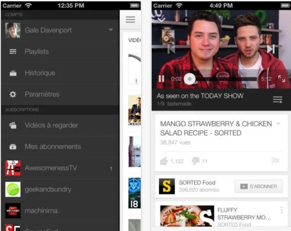 choix qualité vidéo YouTube- Info iDevice