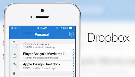 Dropbox pour iOS 7-Info iDevice