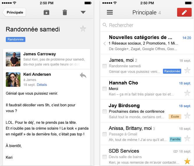 Gmail version 2.7182-Info iDevice