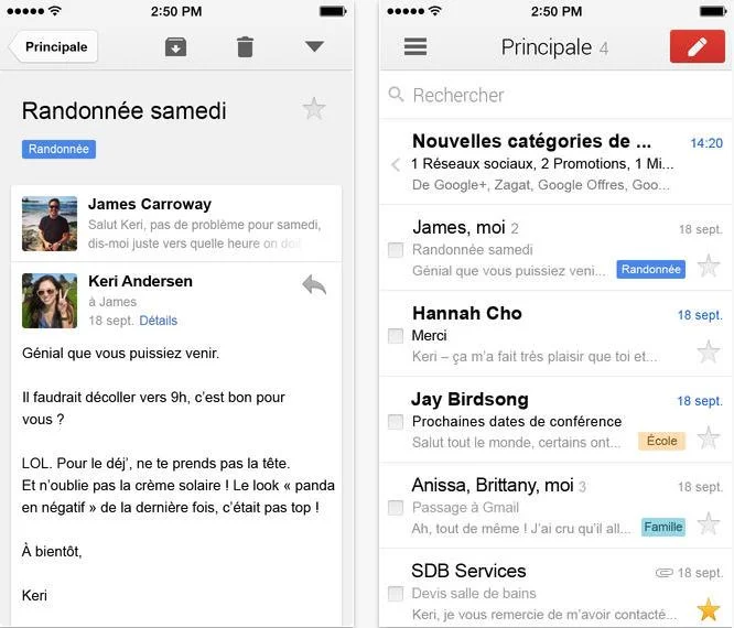 Gmail version 2.7182-Info iDevice