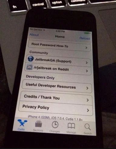 jailbreak iOS 7.0.4 réussi-Info iDevice