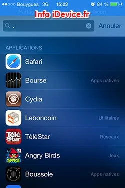 recherche applications Spotlight iOS 7-Info iDevice