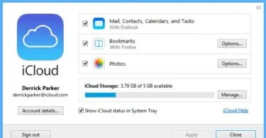 iCloud Panel Control Apple-Info iDevice