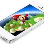image illustrant le jeux super Mario de Nintendo sur un iphone Apple