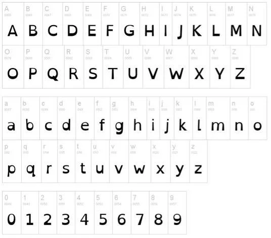 exemple de clavier avec la police opendyslexic dédiée aux dyslexiques