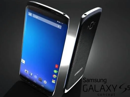 illustration du Galaxy S5 avec une image d'un concept