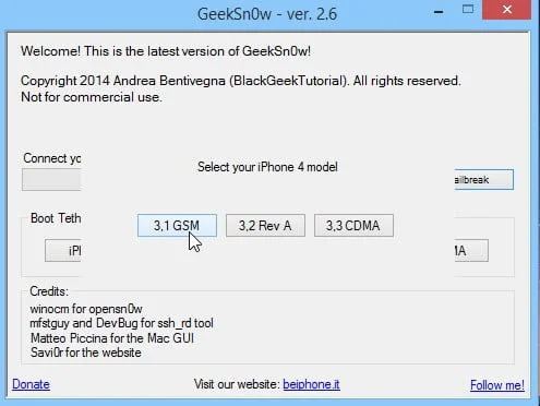 Jailbreak Iphone 4 Ios 7.1 Geeksn0w Infoidevice 1