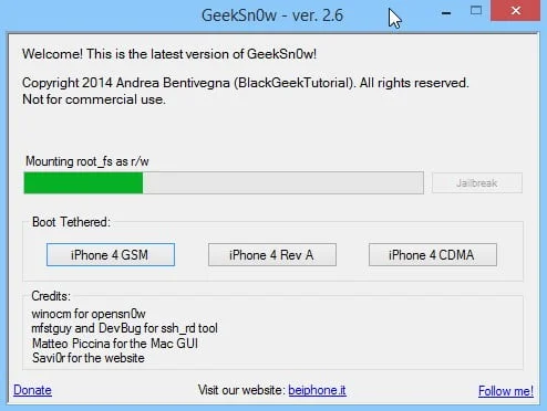 Jailbreak Iphone 4 Ios 7.1 Geeksn0w Infoidevice 2