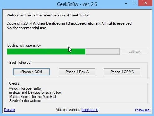Jailbreak Iphone 4 Ios 7.1 Geeksn0w Infoidevice 4