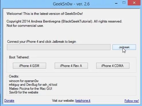 Jailbreak Iphone 4 Ios 7.1 Geeksn0w Infoidevice