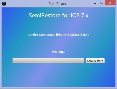 semi-restore iOS 7.0.4