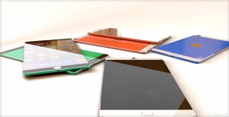 concept iPhone 6 avec double écran coulissant
