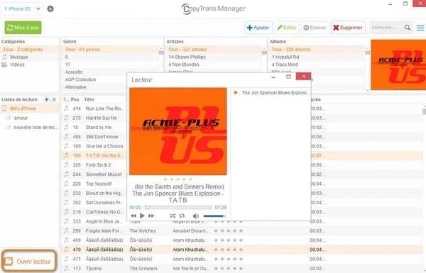 nouvelle version pour copytrans manager-infoidevice