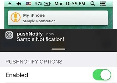 pushnotify options