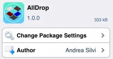 AllDrop sauvegarde sur DropBox