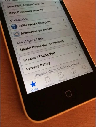 jailbreak iOS 7.1.1 iphone 5c i0n1c-infoidevice