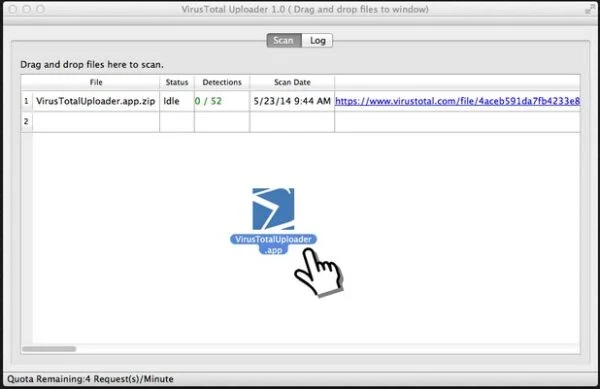 virustotal uploader Mac windows android