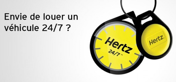 location de véhicule Hertz 24/7