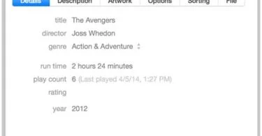 obtenir des informations itunes 12