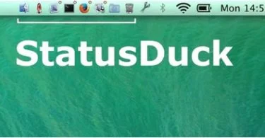StatusDock Dock Mac dans barre de menu