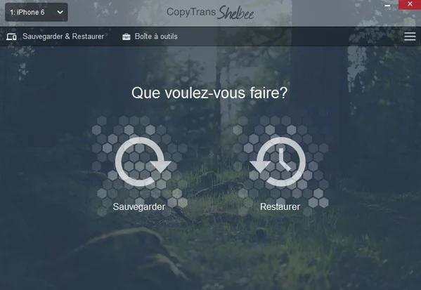 sauvegarder iphone avec copytrans shelbee-infoidevice