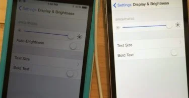 probleme de luminosite ios 8.1