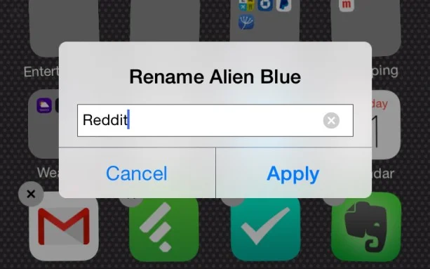 tweak cydia icnrenamer