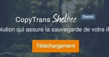 copytrans shelbee sauvegarde itunes