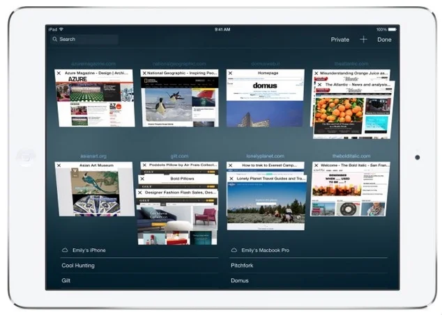 mozilla firefox pour ios sur ipad