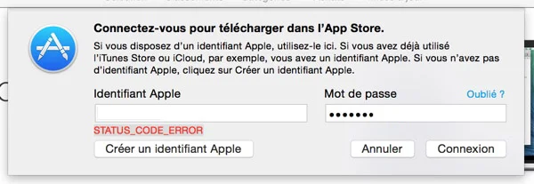 status code error-infoidevice