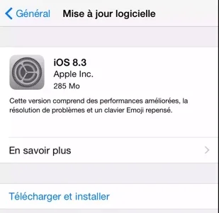mise a jour ios 8.3-infoidevice