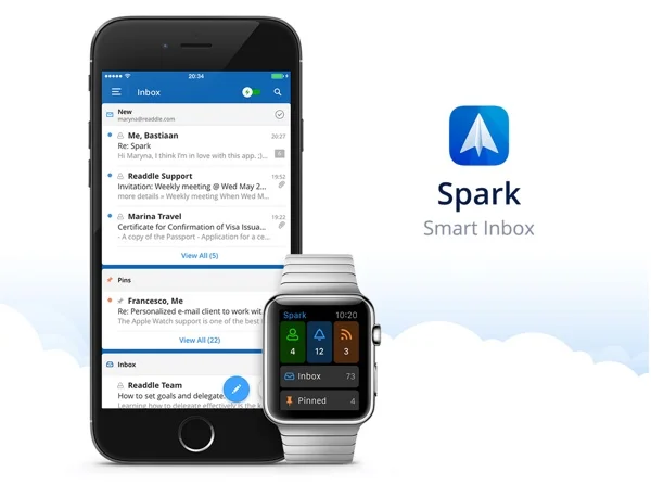 spark smart inbox client mail iphone et apple watch-infoidevice