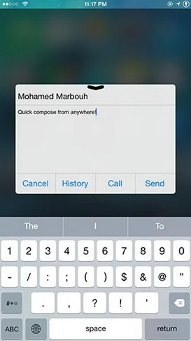 tweak columba reponse rapide sur iphone