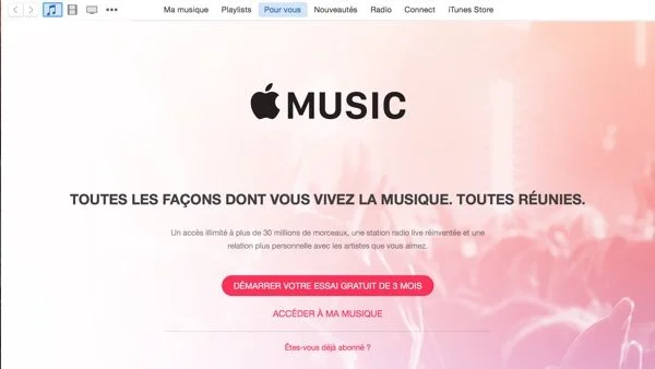 demarrer apple music-infoidevice