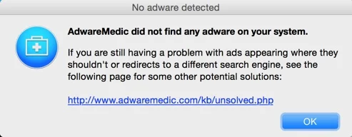 no adware detected on mac