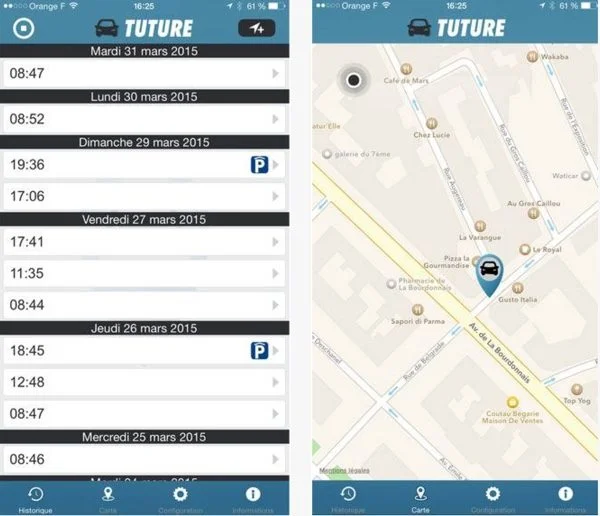 retrouver sa voiture avec tutre-infoidevice